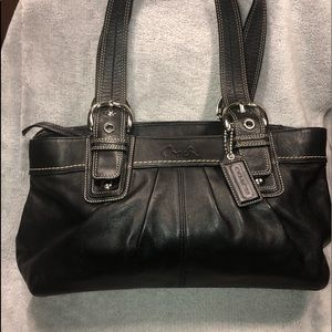 Coach Black Leather Bag